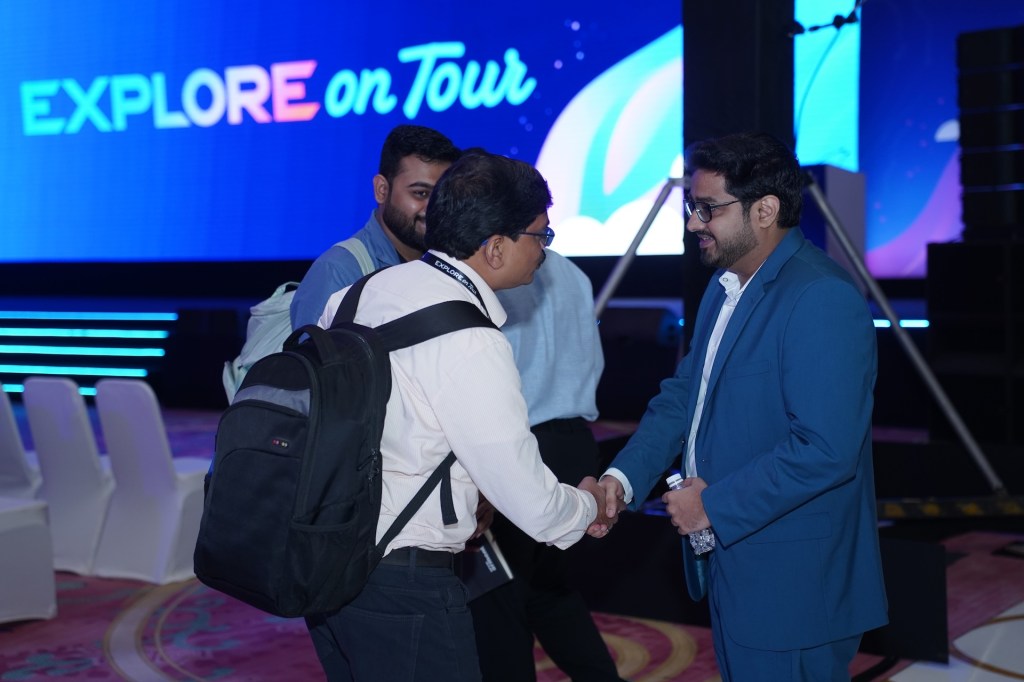 Attendees at Explore on Tour in Mumbai networking