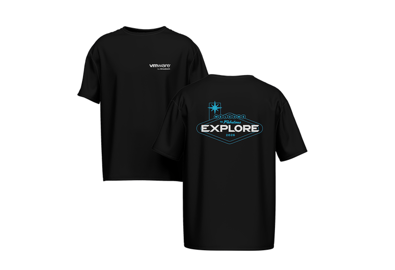 VMware Explore 2026 event t-shirt