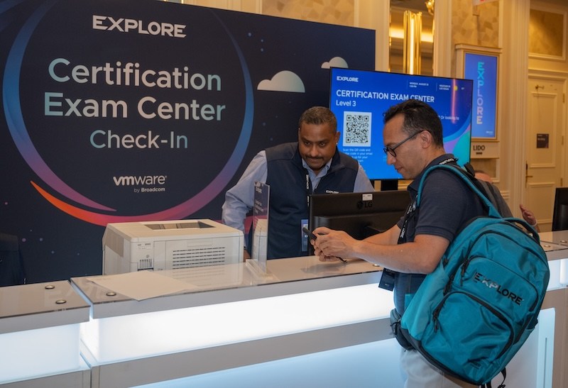 Certification Exam Center at VMware Explore in Las Vegas