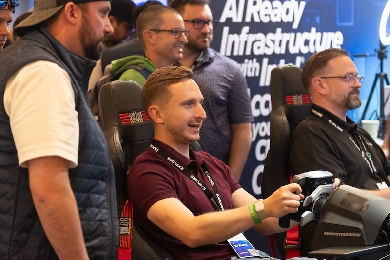 Fun and games with attendees at the Welcome Reception at VMware Explore 2026 in Las Vegas