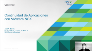 Continuidad de Aplicaciones con VMware NSX