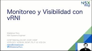 Monitoreo y Visibilidad con vRNI