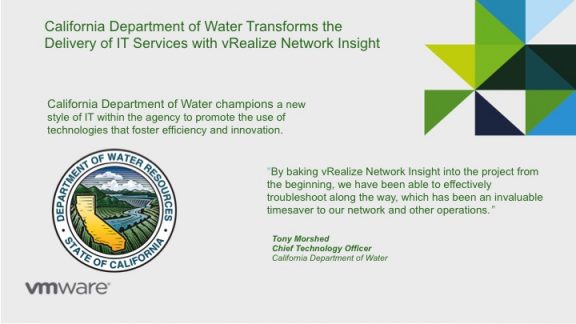 vRealize Network Insight - California Department of Water case study