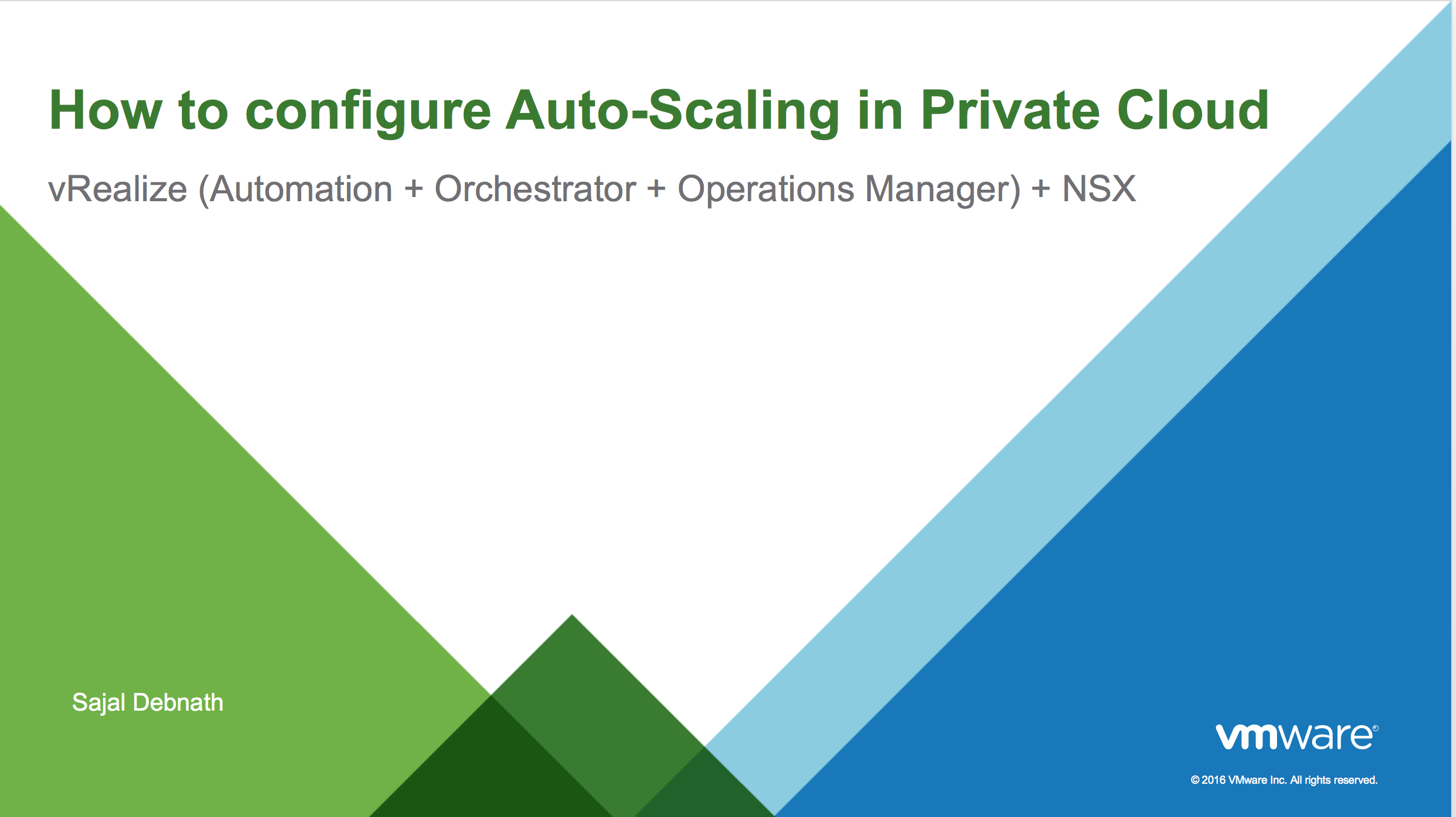 How to configure Auto-Scaling for Private Cloud - VMware Cloud Management