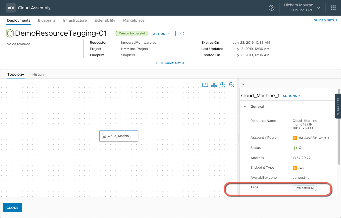 Cloud Automation Services Introducing resource tagging VMware Cloud