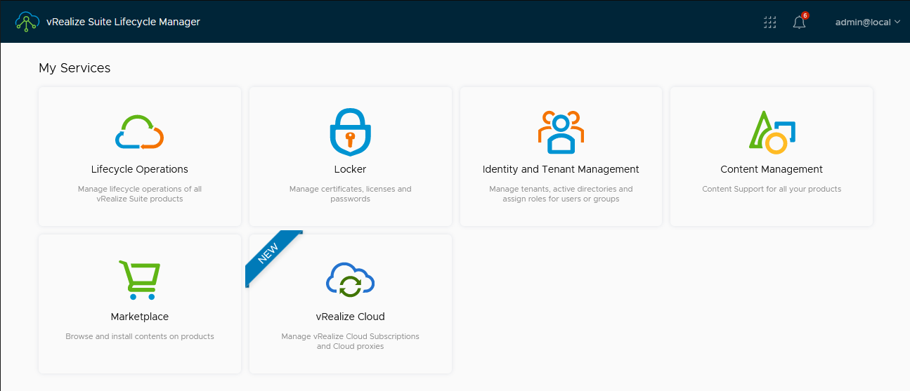 A new service card appears in vRealize Lifecycle Manager 8.6 to help you manage vRealize Cloud SaaS subscriptions and proxies