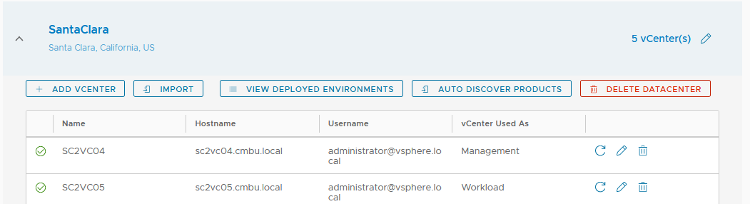 Simply click "Auto Discover Products" and vRealize Suite Lifecycle Manager 8.6 will do the rest!