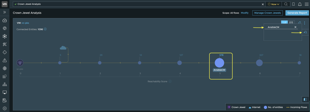 Graph View of Crown Jewel Analysis 