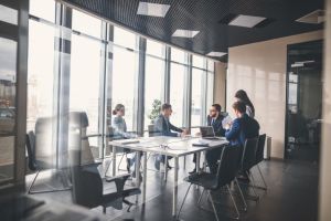 group of people in conference room