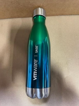 SASE water bottle, blue and green ombre