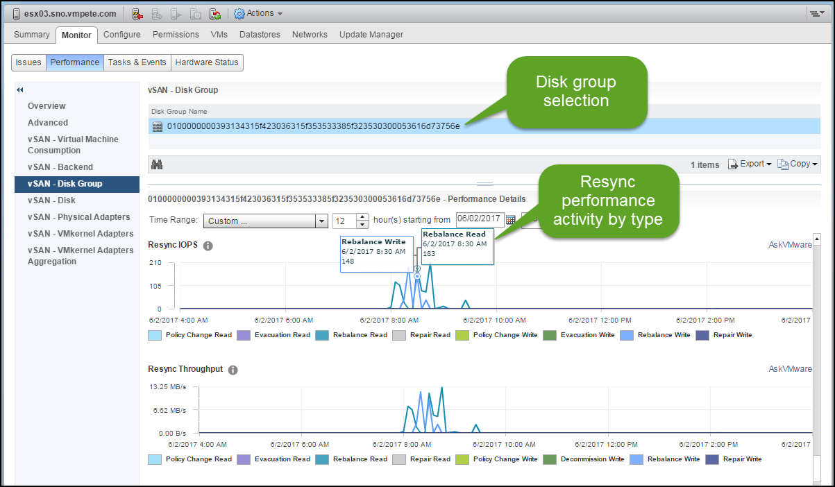 Enhanced Resynchronization Metrics in vSAN 23.23 - VMware vSAN