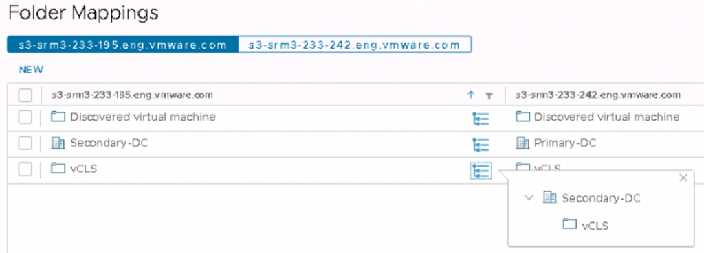 SRM and vSphere Replication 8.4  mapping
