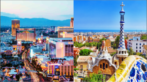 Vegas and Barcelona