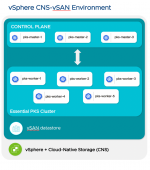 vSphere CNS-vSAN environment infographic