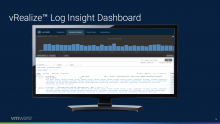 vRealize Log Insight dashboard