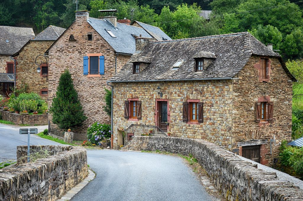 Ancient French village houses