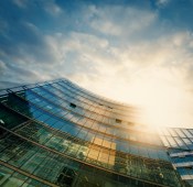 Photograph of modern building incorporating modern physical security.jpg