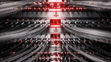 Lights and connections on network server