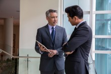 Two executives talking