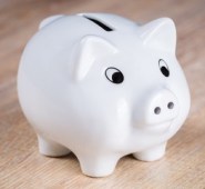 White piggy bank
