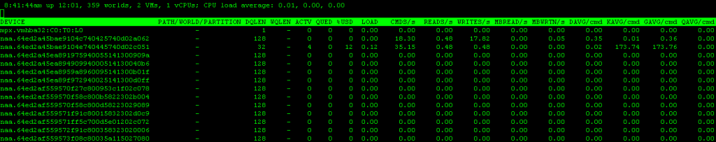 Highest latency vmware что это