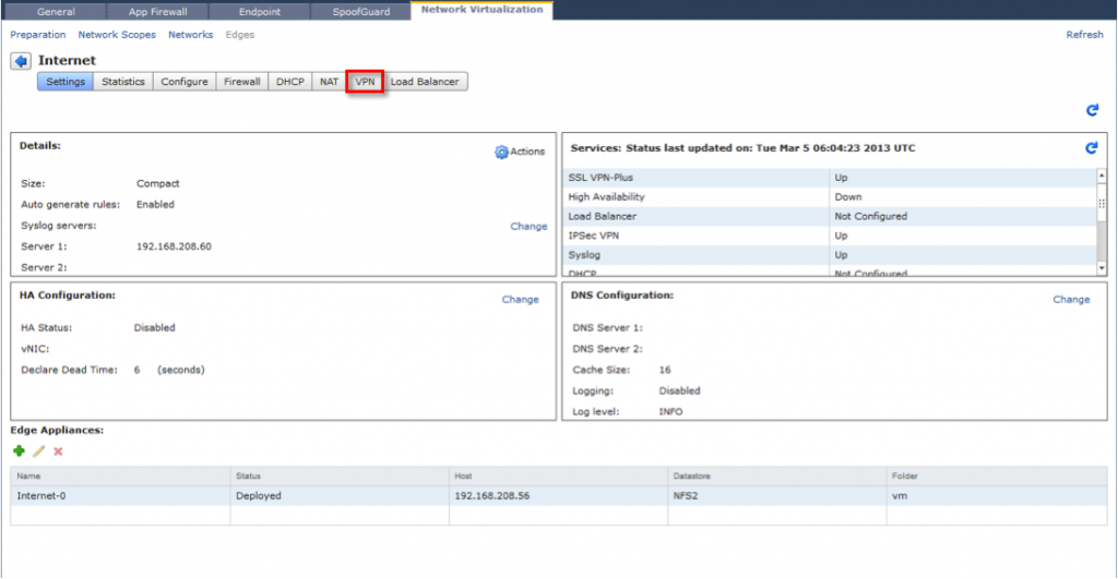 Vmware vcloud director настройка vpn