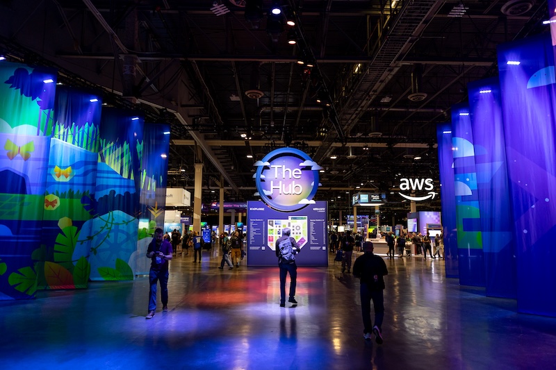 The Hub main entry at VMware Explore 2025 in Las Vegas