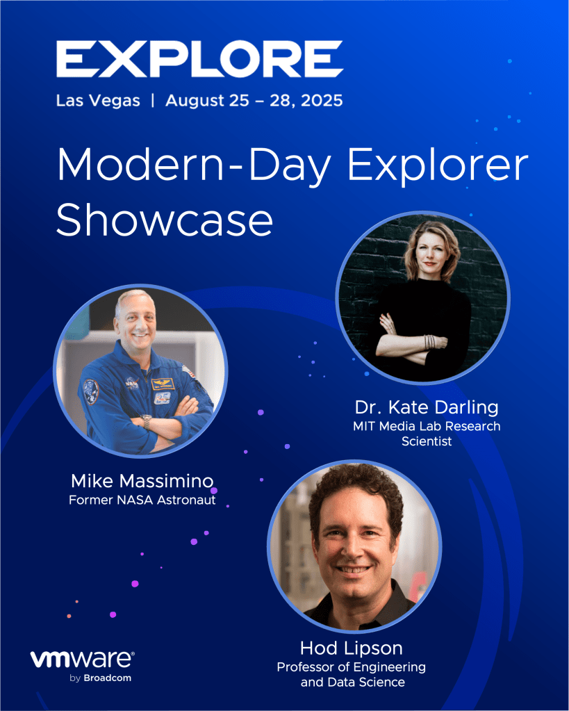 Modern-Day Explorer Showcase featuring Mike Massimino, Dr. Kate Darling, and Hod Lipson