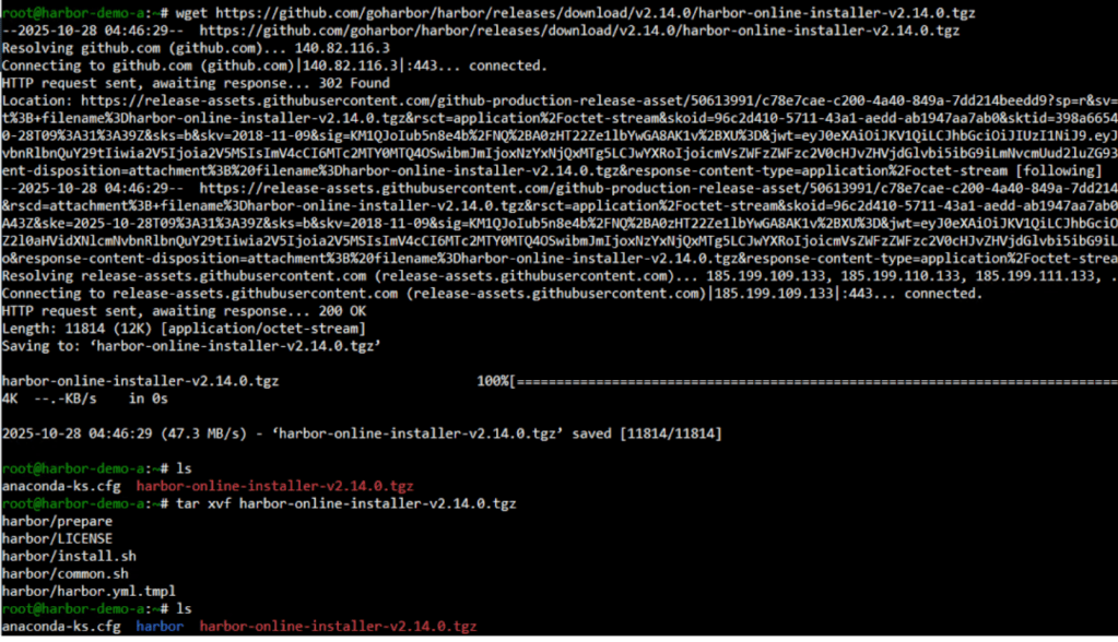 Downloading Harbor Container Registry