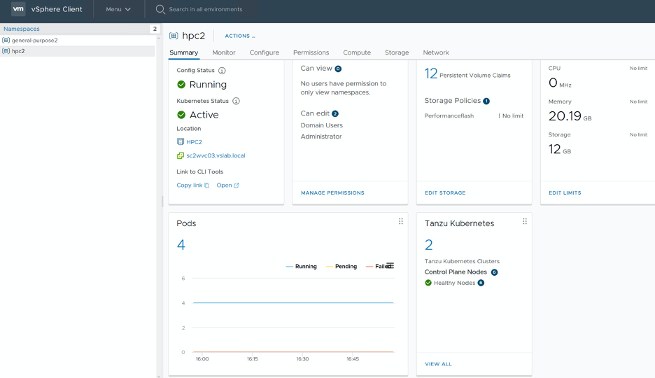 vSphere Workload Management