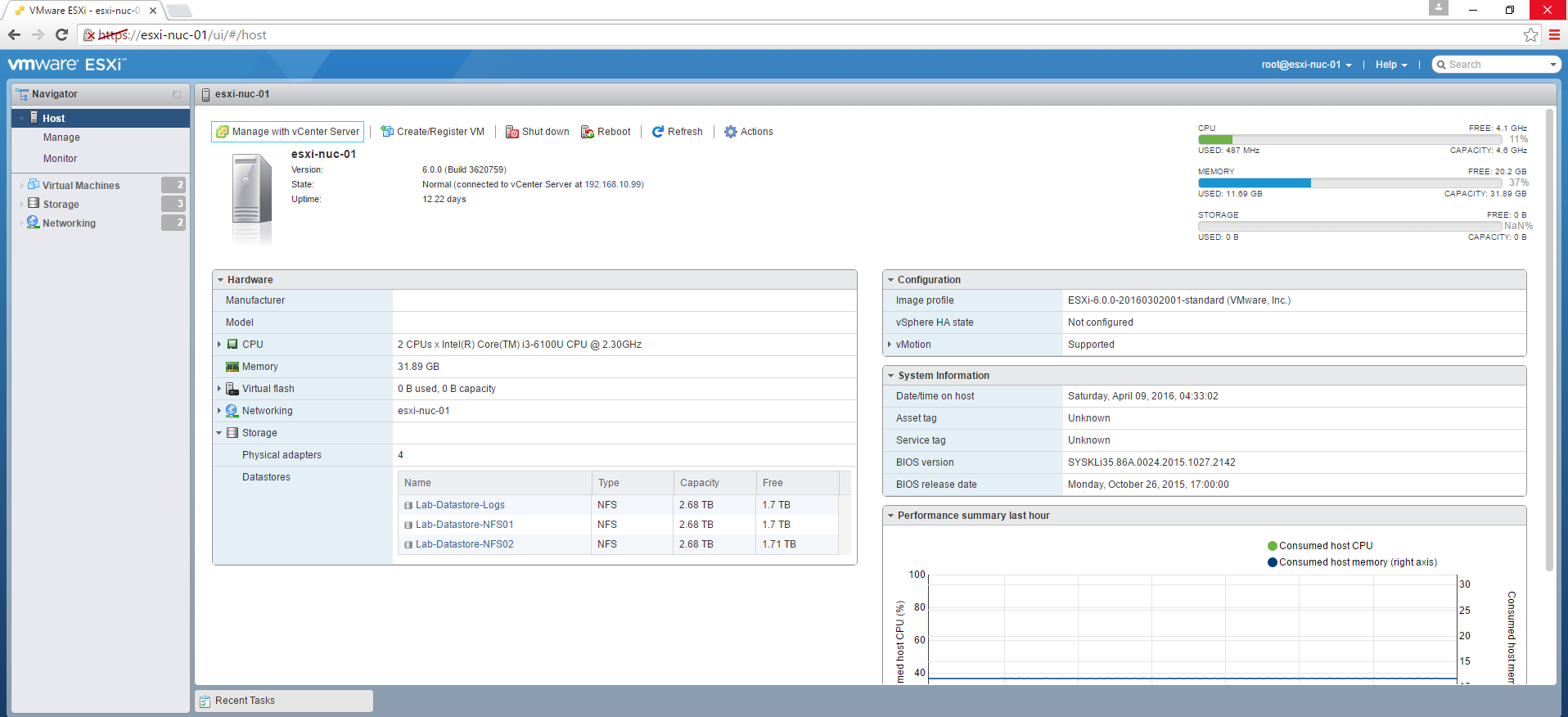 Web UI in ESXi