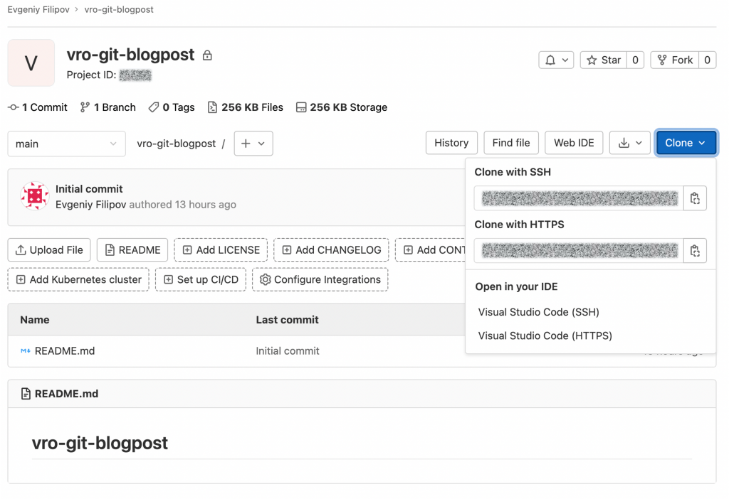 Repository Clone URLs