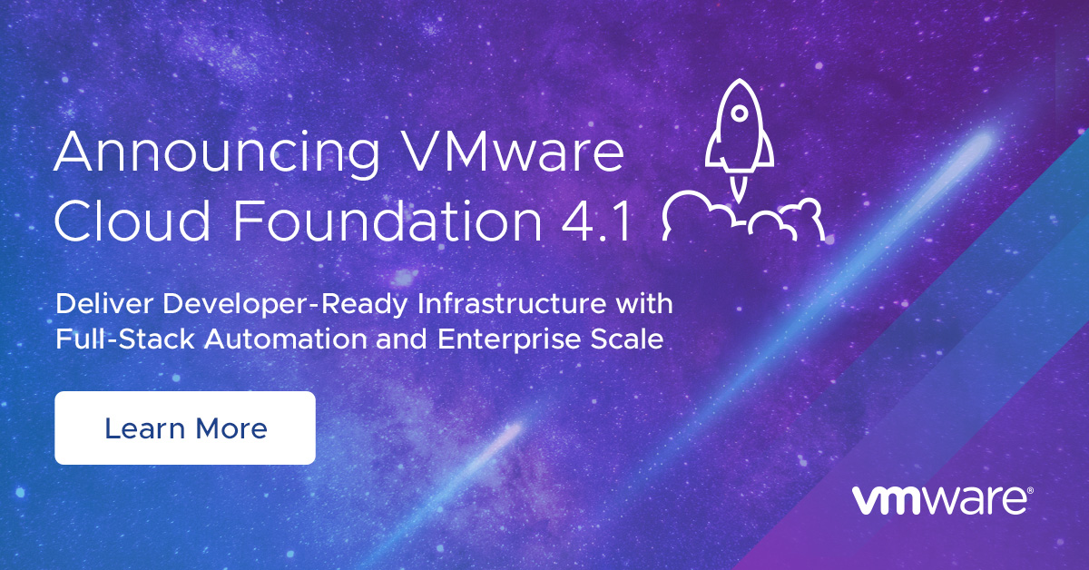 What's New with VMware Cloud Foundation 4.1 - VMware Cloud Foundation ...
